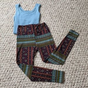 LuLaRoe Geometric Leggings Size OS